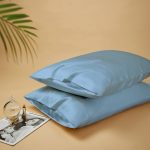 Taie d'oreiller soie - bleu azur - Trendymarketz
